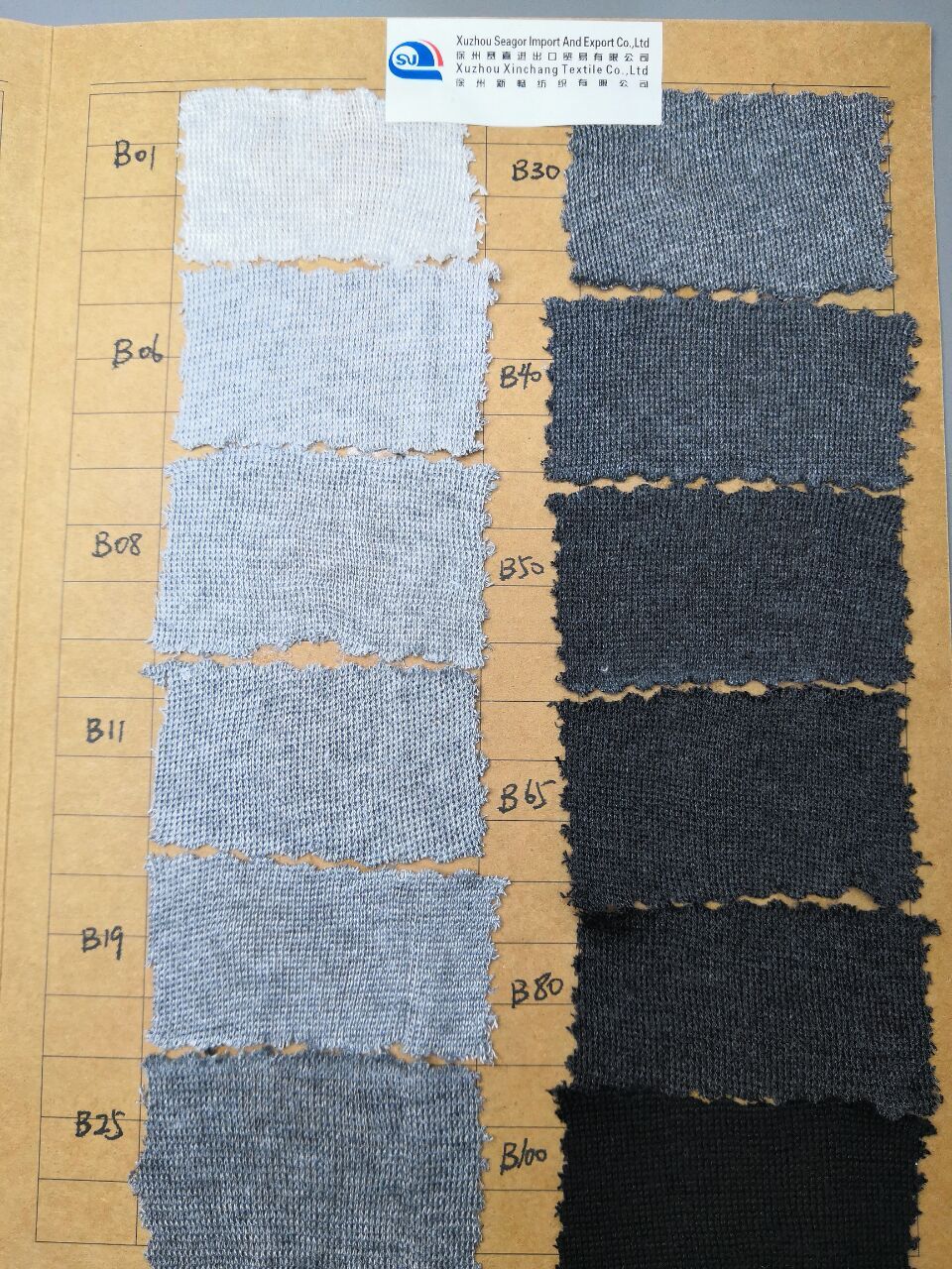 C---grey rayon yarn colors